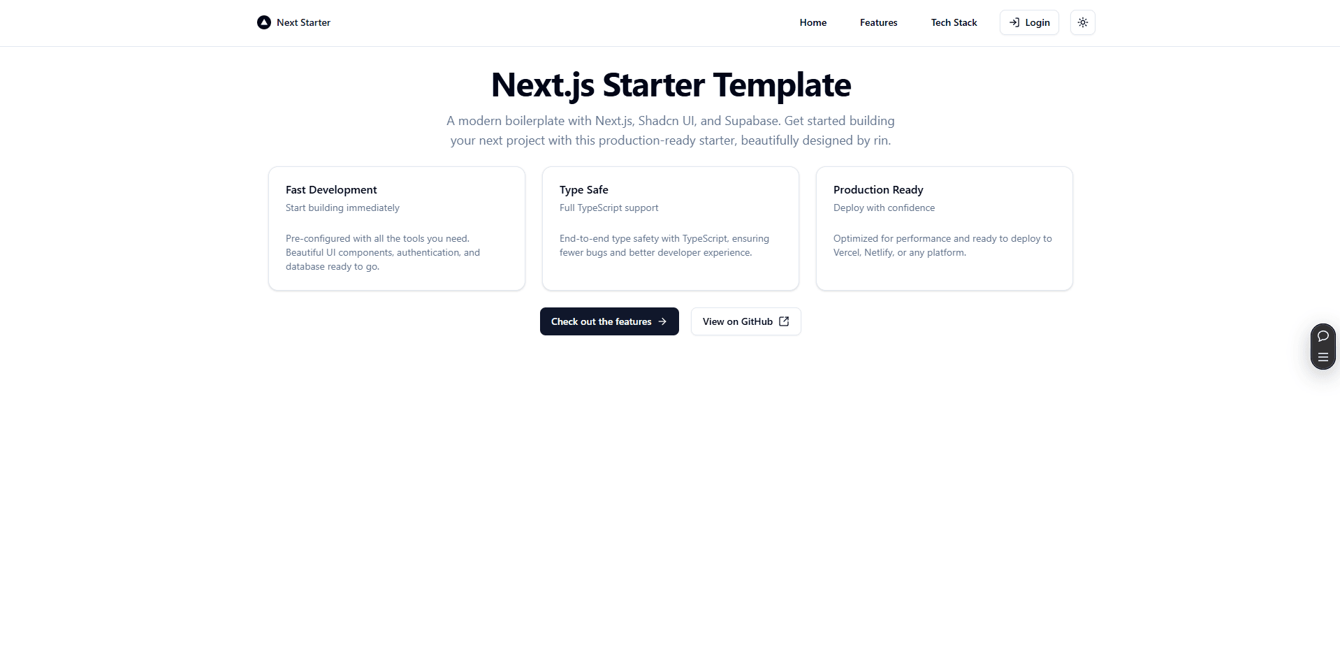 next-shadcn-supabase-starter